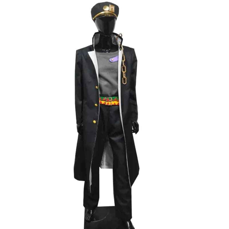 Anime JOJO'S BIZARRE VENTO AUREO Vento d'oro Kujo Jotaro Vestito Vestito Costumi Cosplay Halloween Adulto uomo E donna Stile Festa