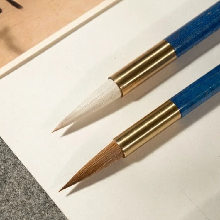 Brush wolf hair and hair calligraphy soft pen Chinese painting study four treasures set
