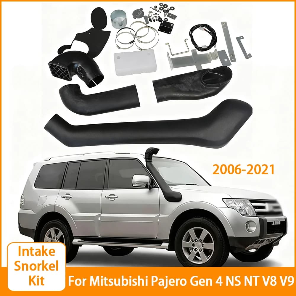 For Mitsubishi Pajero Gen 4 V93 NS NT NW V8 V9 Series 2006-2021 4WD Car Accessories Car Parts Vehicle Snorkel Kit