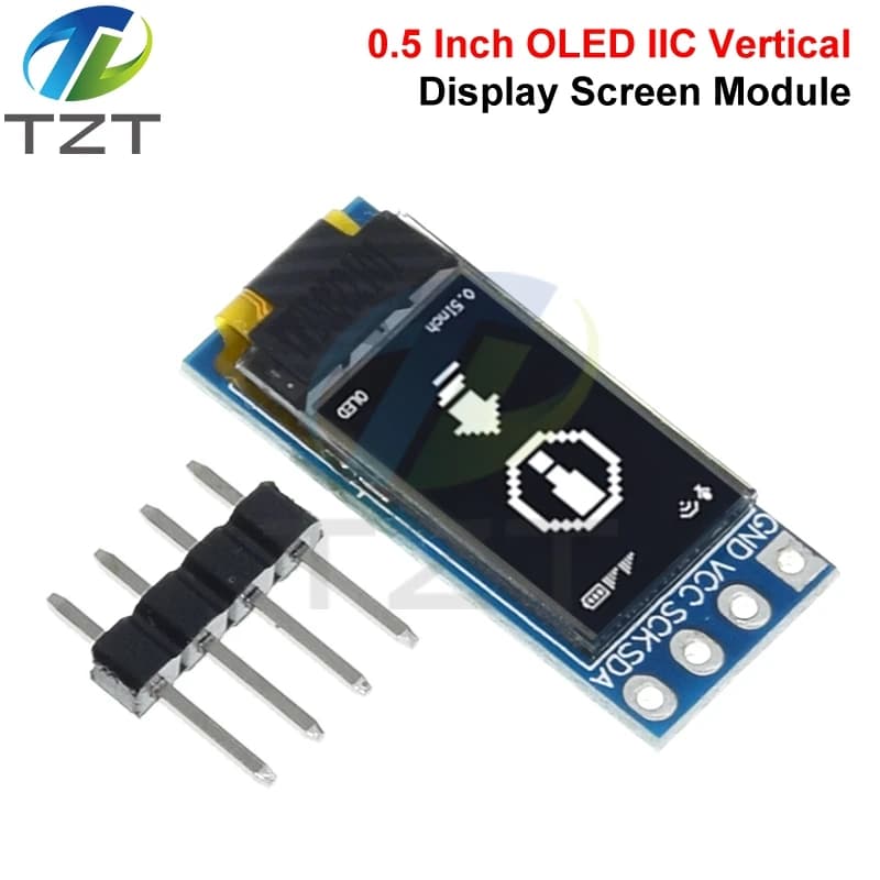 1/5PCS 0.5 Inch OLED Display Screen Module CH1115 48x88 Display High Brightness I2C Vertical Module For Arduino/RPi DIY Projects