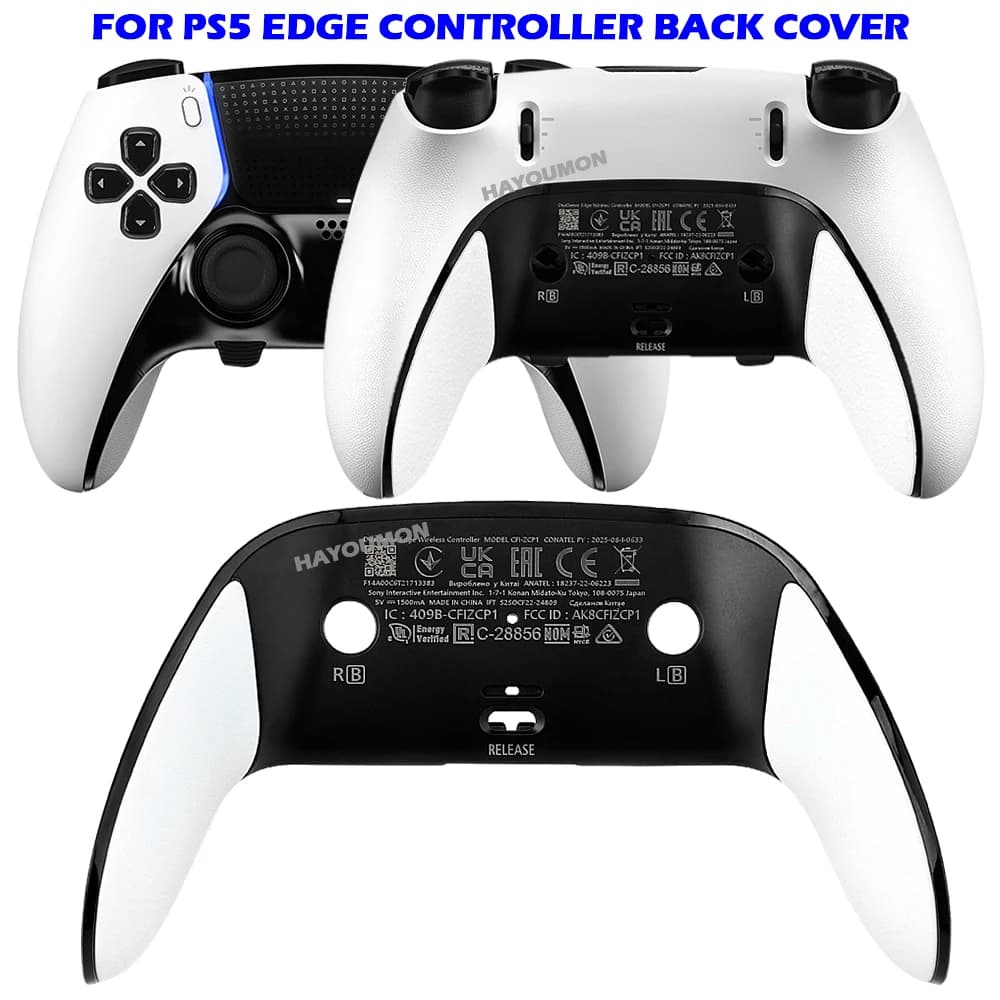 NERO BIANCO Per PS5 Edge Gamepad Custodia posteriore Shell per PS5 Edge Copertura posteriore Anti-Slip Accessori di ricambio Dropshipping