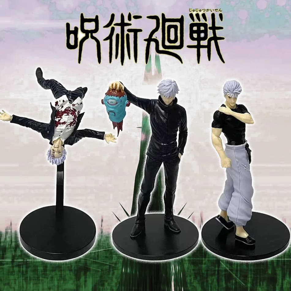 Action Figure Satoru Gojo Geto Suguru Itadori Yuji Figure Noodle Stopper Ornamenti per auto Collezione in PVC Modello Giocattoli