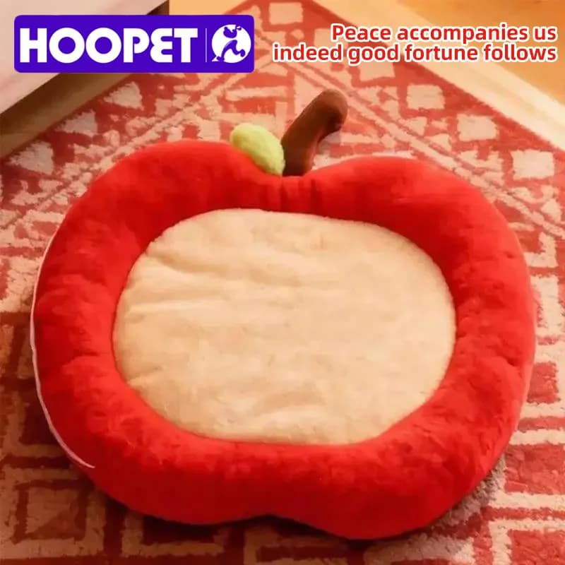 HOOPET Cuccia per Gatti, Nuova Collezione Invernale, Tappetino Caldo e Spesso a Forma di Mela, Coperta per Dormire, Cuccia per Cani, Cuccia per Gattini, Tappetino Invernale