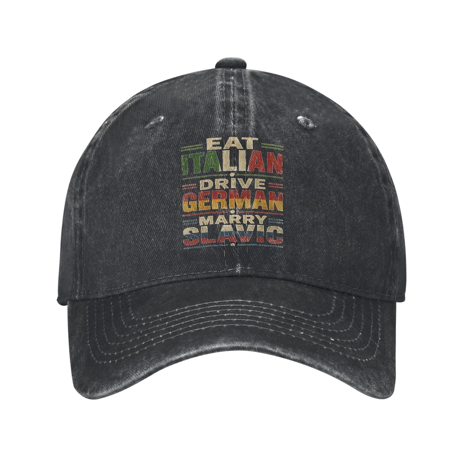 Cappelli da Baseball Vintage Regolabili per Uomo e Donna: Stile Italiano, Tedesco, Slavo - Berretti da Camionista