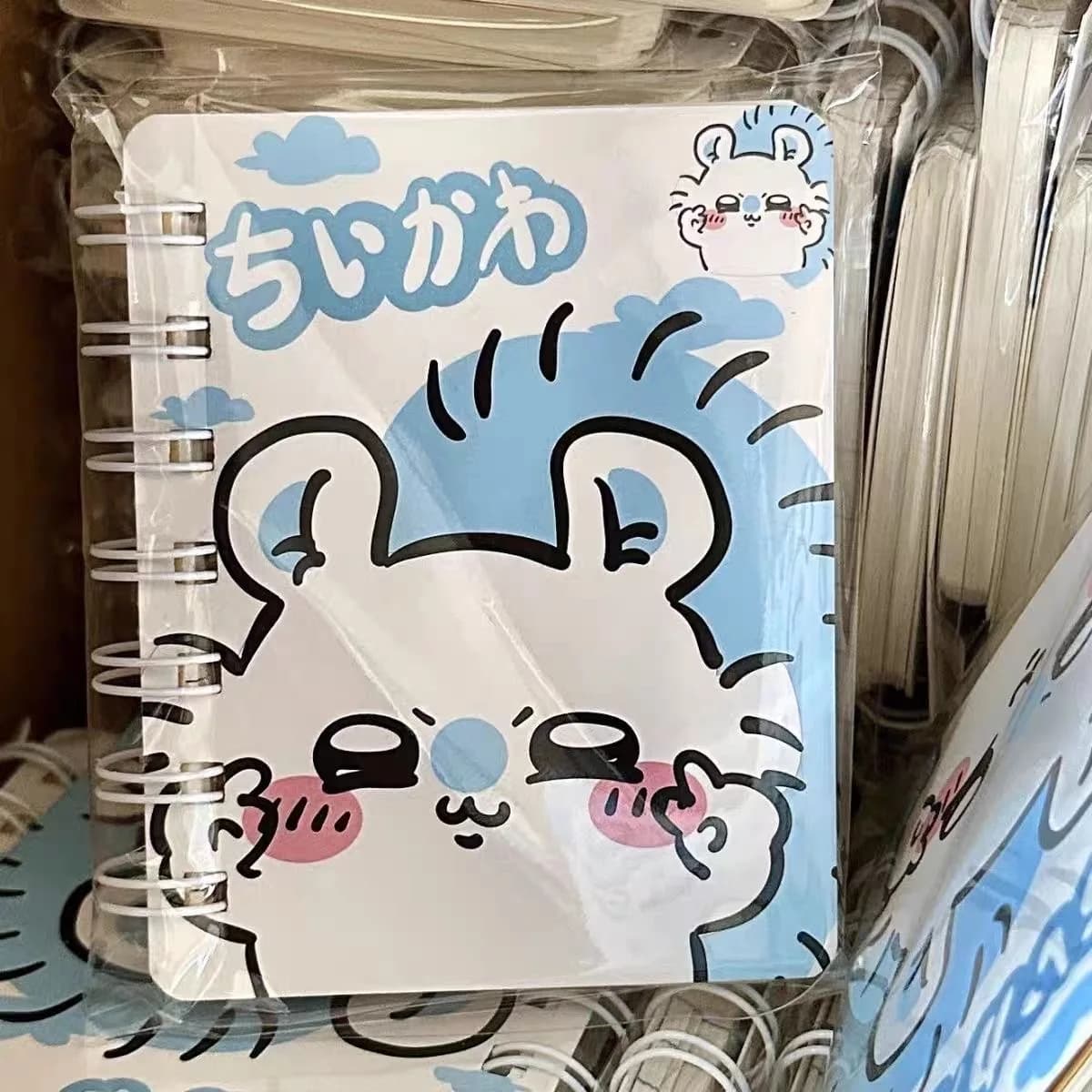 4P/8P A5/a7 Chiikawa Kawaii Cartoon Spiral Notebook Stickers Cute Student Diary Journal Planner Stationery Gift Small Notebook