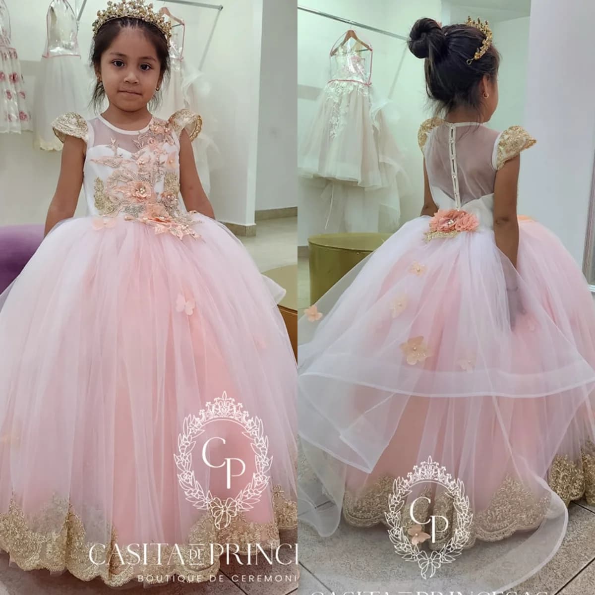 Abito da ragazza di fiore in pizzo rosa per matrimonio Abito da ballo principessa personalizzato Abiti da festa di compleanno per bambini per servizio fotografico