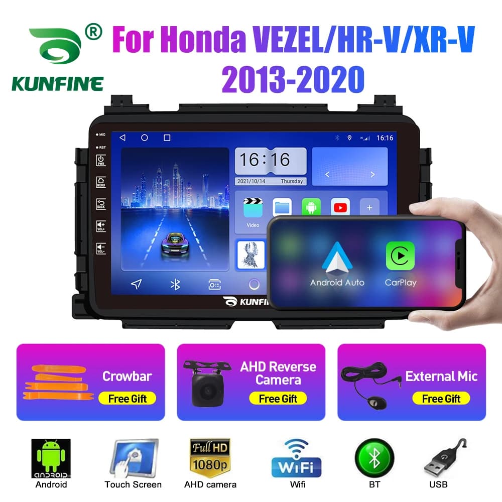 Autoradio Per Honda VEZEL/HR-V/XR-V13 2Din Android Octa Core Car Stereo DVD Navigazione GPS Multimediale Android Auto Carplay