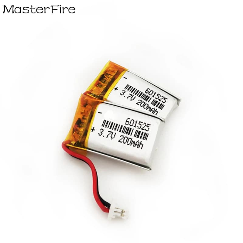 2-10PCS 601525 3.7V 200mah Batteria ricaricabile ai polimeri di litio per auricolare Bluetooth Spazzolino elettrico Registratore vocale cellulare