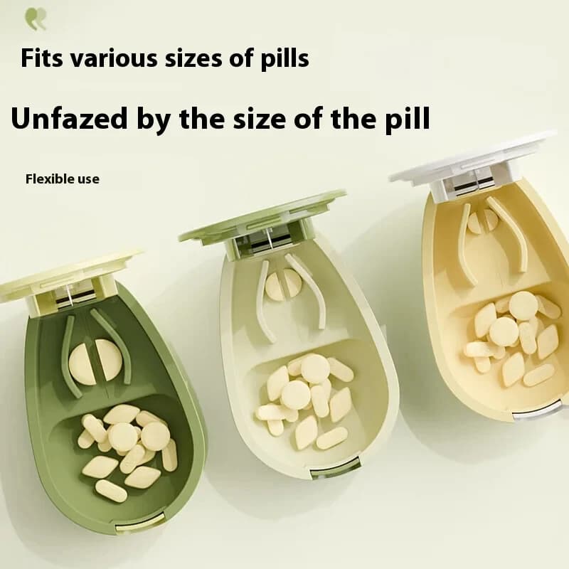 Portapillole 2 in 1 con scatola di immagazzinaggio Mini tablet portatile per farmaci Medicina Piccola piccola scatola per medicinali Custodia per pillole sanitarie