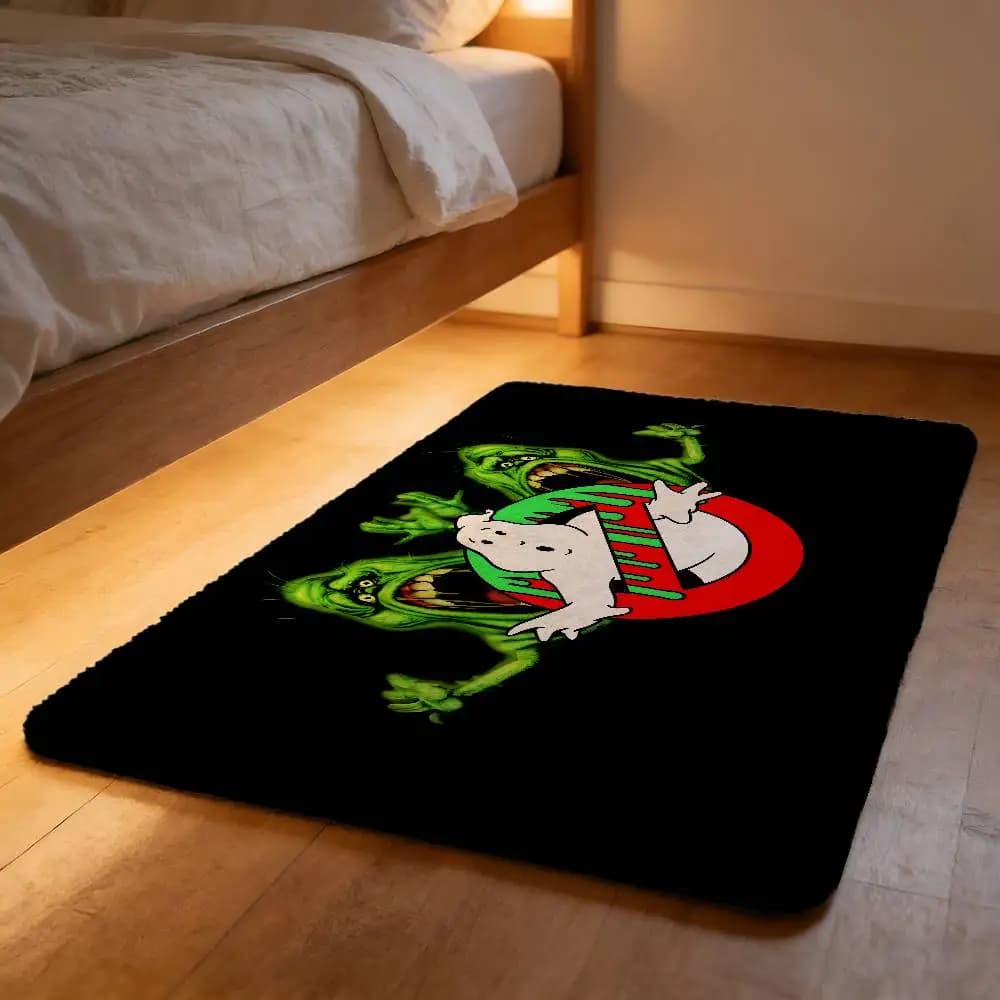 Ghostbusters soft plush carpet from the American film, anti-slip, which absorbs water and does not leave hair, for the house