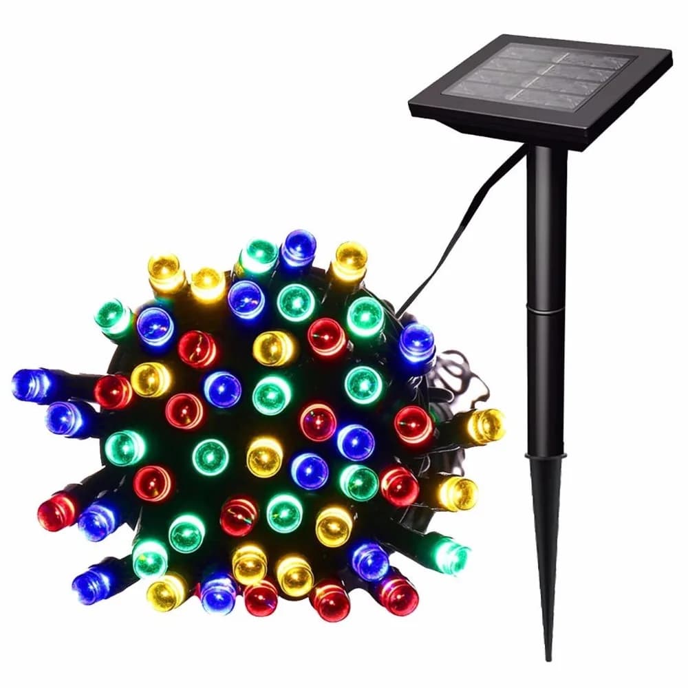200/500 LED Lampade solari per esterni Luci a stringa a LED Fata Vacanze Festa di Natale Ghirlande Giardino solare Impermeabile non batteria