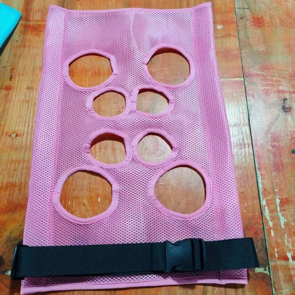 Breathable Pet Grooming Hammock Sling Cloth Multi-hole Adjustable Strap Hammock Table Replace Mesh Cloth Plastic Buckle