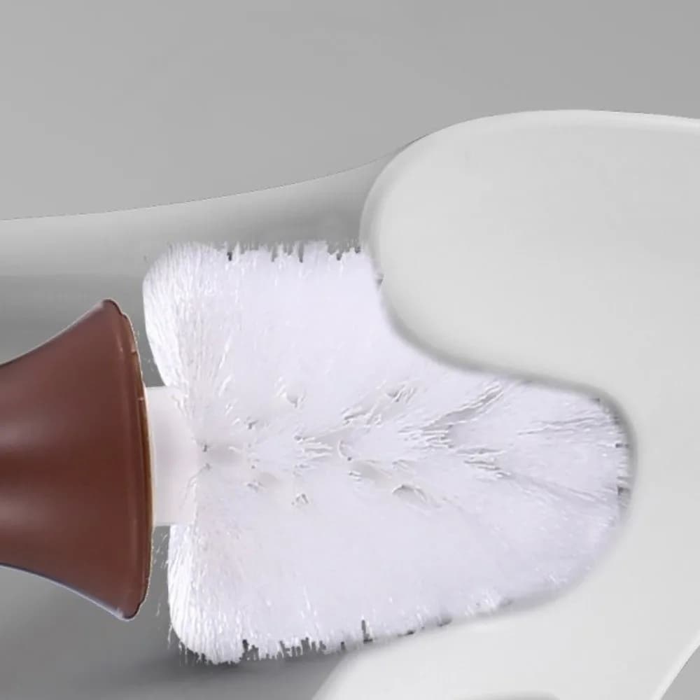 Simpatico cartone animato scopino per WC in plastica a forma di giraffa stantuffo per WC con setole dense spazzola rimovibile con manico lungo per la pulizia della casa