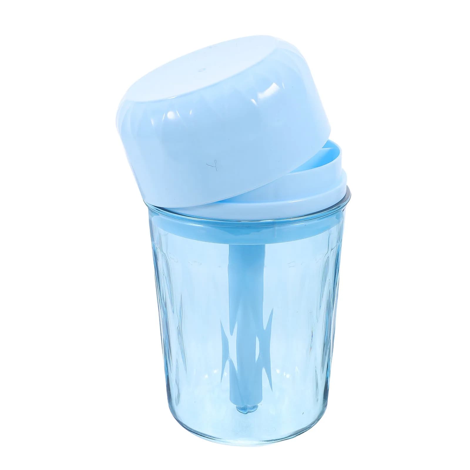Organizzatore da Viaggio per Spazzolino da Denti Azzurro, Porta Spazzolino e Dentifricio Portatile, Bicchiere per Collutorio, Custodia in Plastica per Bagno