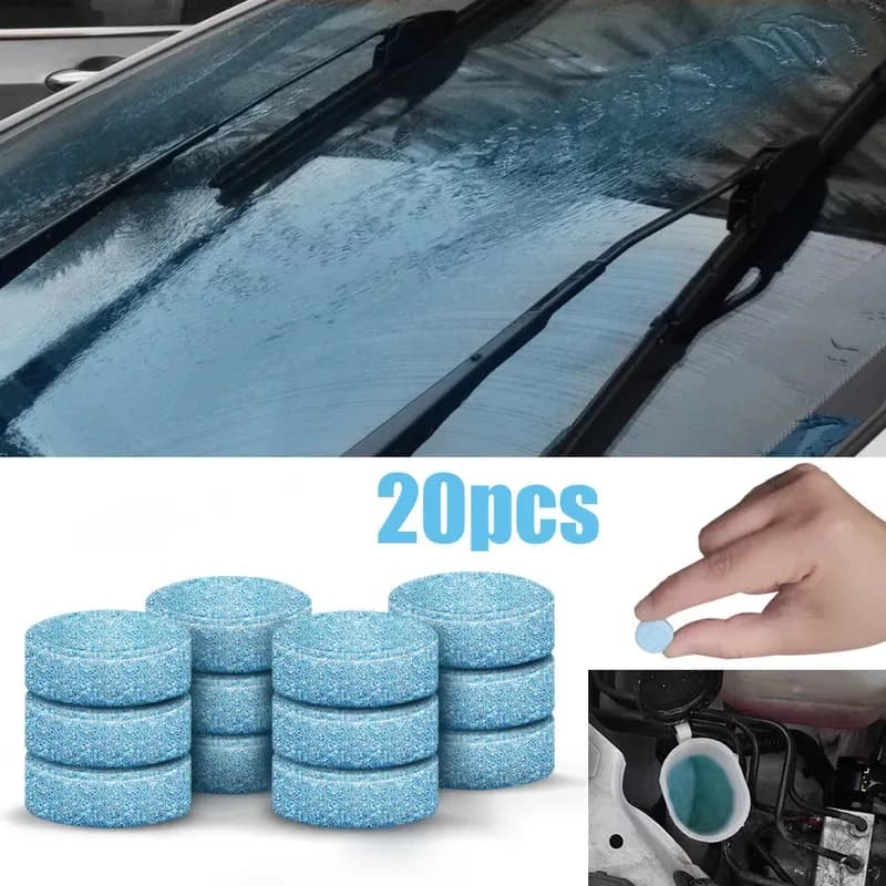 5/100pcs Solid Cleaner Car Parabrezza Cleaner Effervescente Tablet Auto Tergicristallo Vetro Solido Pulizia Concentrato Compresse Detergente
