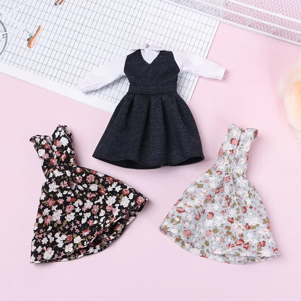 Multi stili fatti a mano bambola Mini t-shirt gonne stile Navy vestiti per 1/6 Bjd bambola Casual indossa abiti fai da te regalo bambola accessori