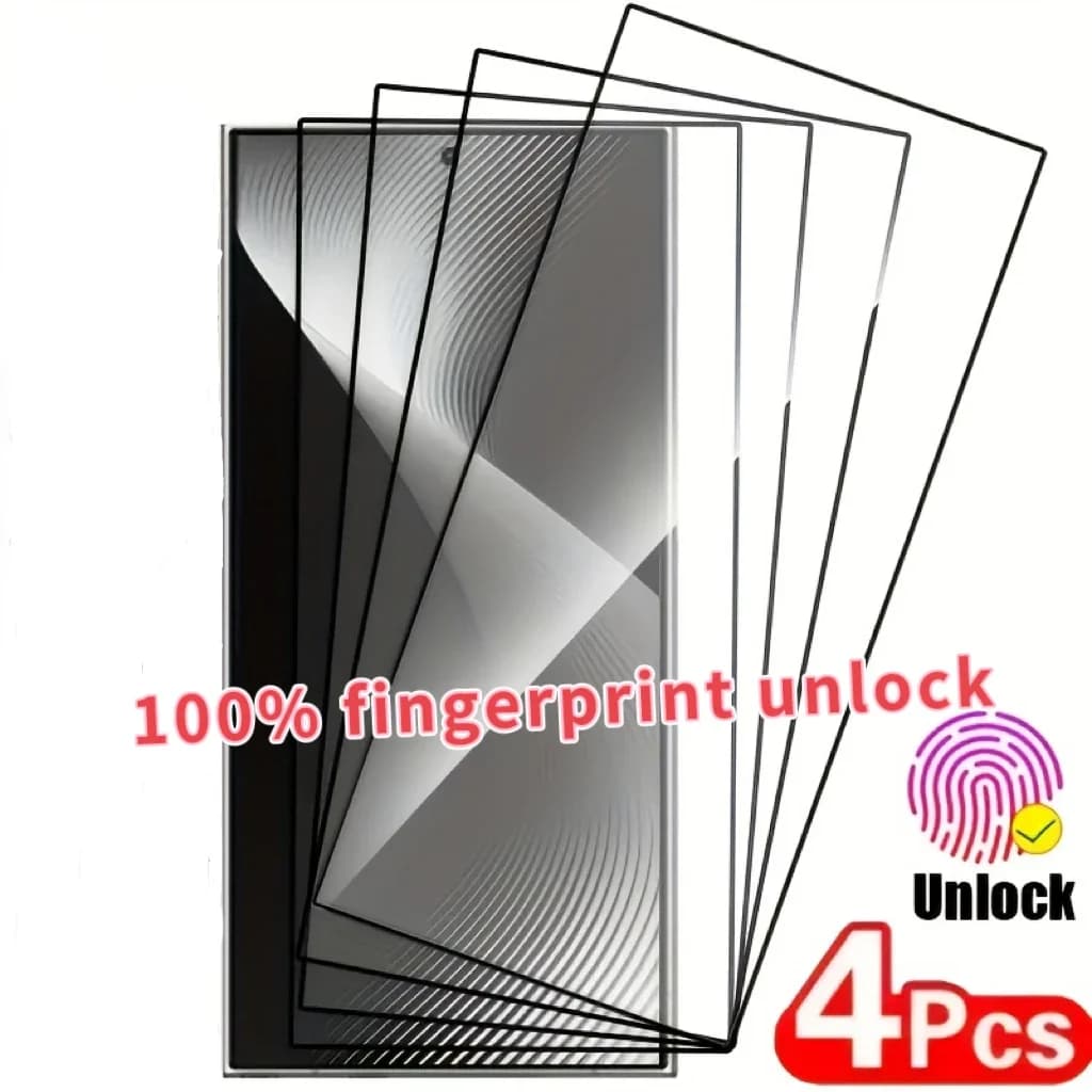 4 pezzi protezione schermo in vetro temperato Ultra HD adatta per Galaxy S25 S24 Ultra S23 S22 S21 Plus FE S23 S22 Ultra S20 vetro
