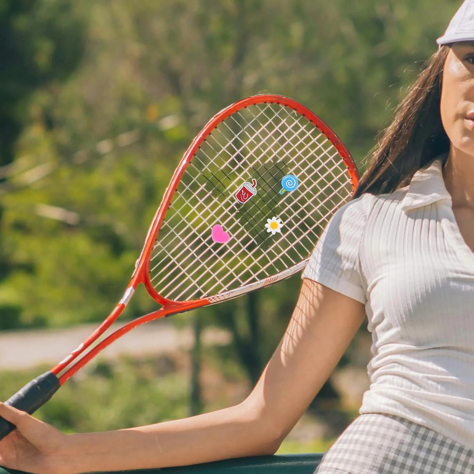18 Pieces Antivibrations for Tennis Racks in Silicone, Shock Absorbers Heavy Duty Morbids for Tennis Racks to Reduce Cargo on Arm