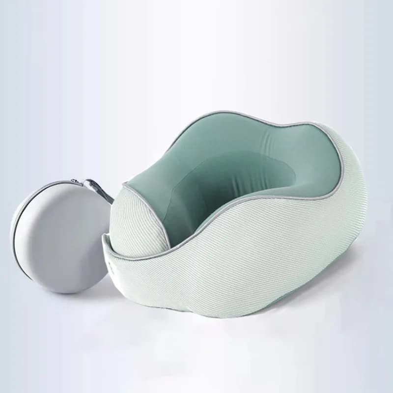 Cuscino a U per il Supporto del Collo in Memory Foam con Chiusura Magnetica e Fodera Lavabile per Viaggi e Ufficio