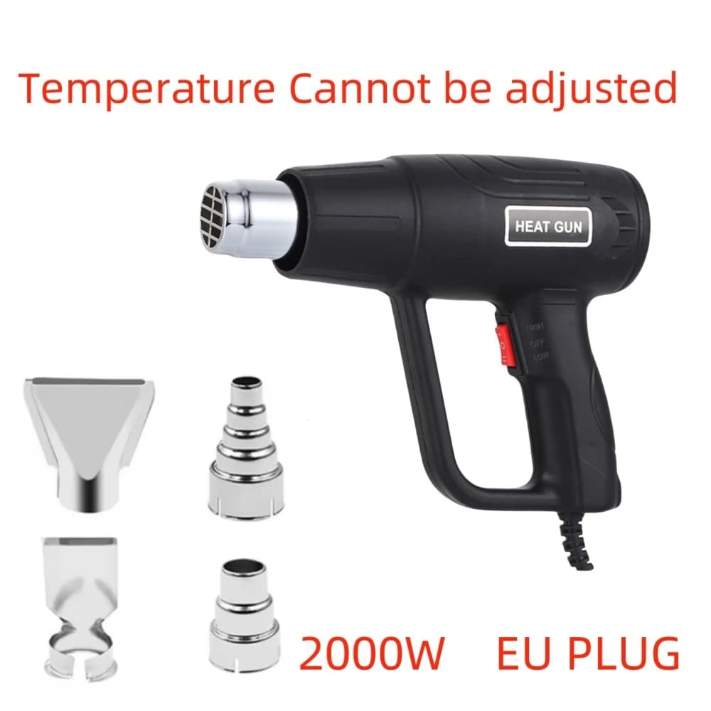 Black Color 220V eu Hot Air Gun Professional Electric Building Hair dryer Soldering Heat gun