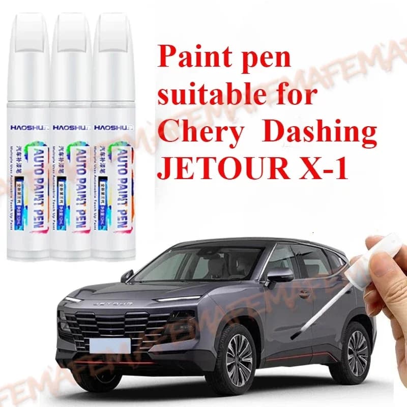 Car Touch Up Paint Pen Scratch Repair Scratch Remover Wax Paint Care For Chery Dashing JETOUR X-1 Paint Pen Moonlight White
