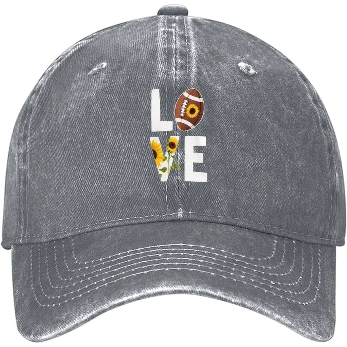 Love of Rugby Unisex Washed Denim Cap Baseball Hat