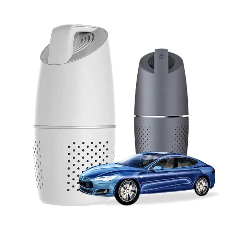 Factory wholesale Mini Car Negative Ions Air Purifier with HEPA and Active Loader Waylay Filter