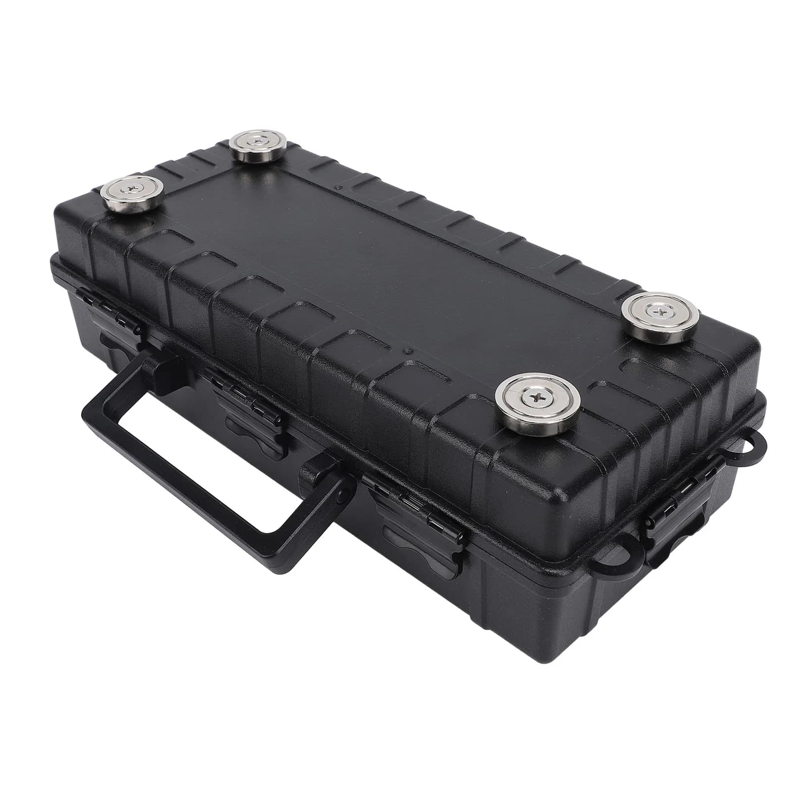 Portachiavi magnetico portatile sotto l'auto Portautensili nascosto Organizzatore di stoccaggio per etichette di sicurezza Chiavi di ricambio 28x12x7 cm