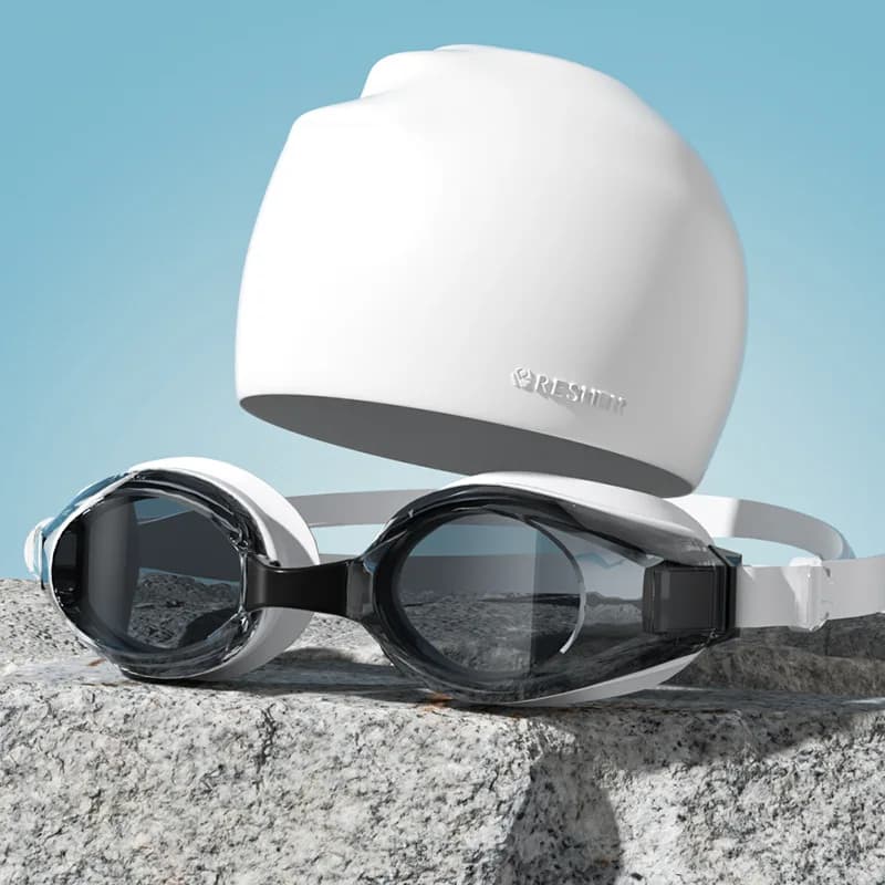 Swimwear Cap Swimwear Anti-fog HD Swimwear for Adults Set Waterproof Silicone Swimming Glasses UV