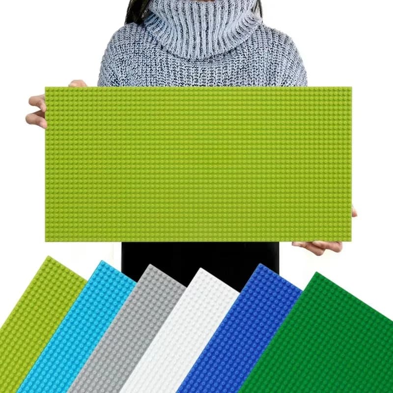 1 pc32 * 64 holes single layer classic base plate, diy assembly block wall compatible birthday gift brand toys