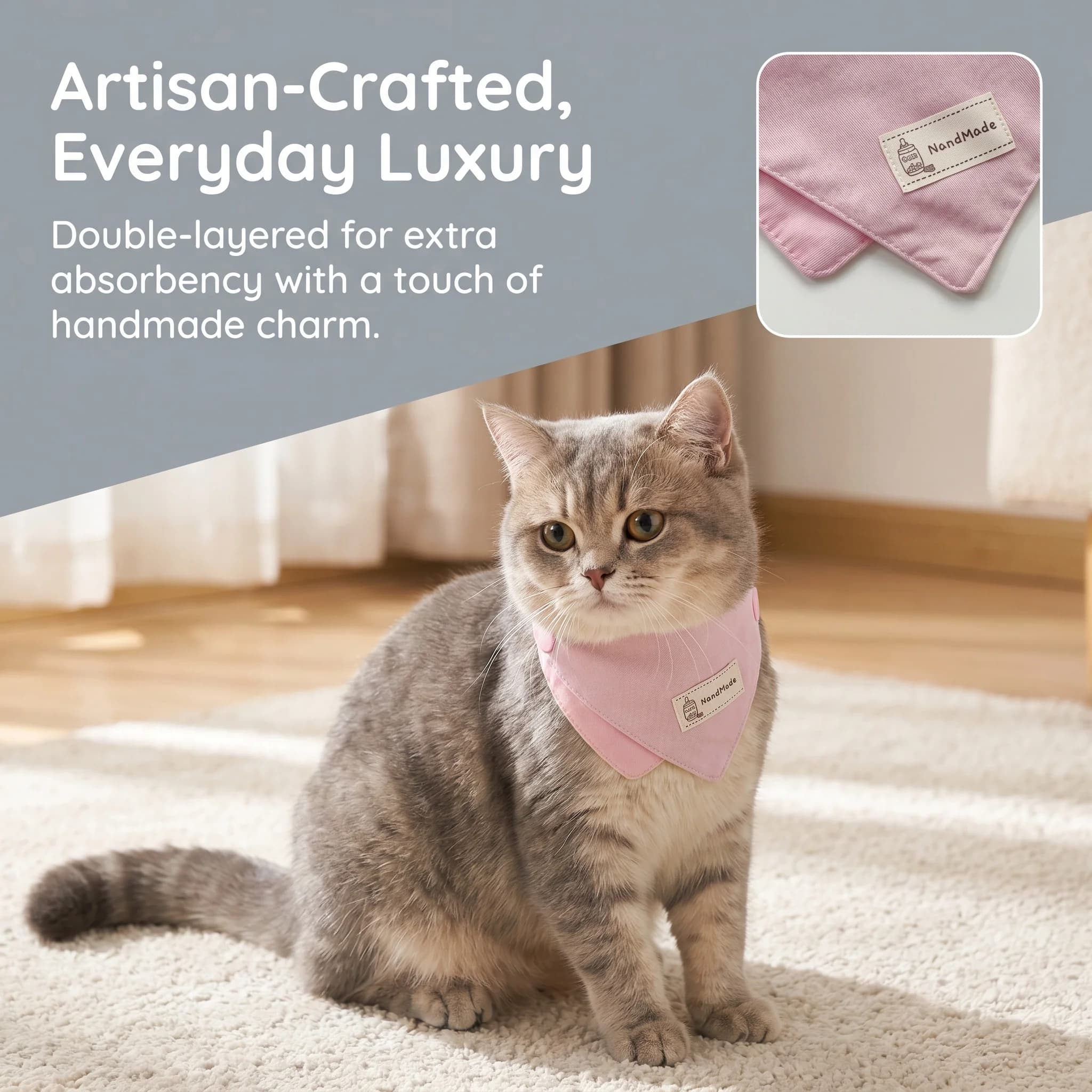 Contrasting Macaron Cat Dog Small Pet Saliva Towel Pet Triangle Towel Bigbear Bib Ragdoll Cat Scarf cat accessories