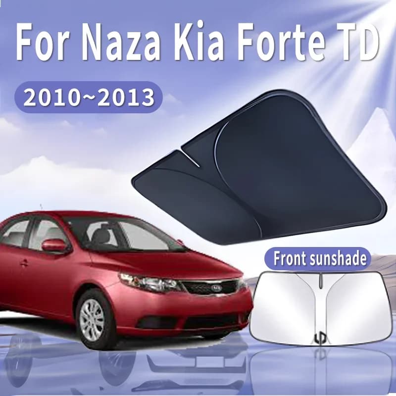 Visiera parasole per auto per Naza Kia Forte TD 2010 ~ 2013 2011 MK1 Parabrezza anteriore Parasole Isolamento termico Raffreddamento estivo Accessori auto