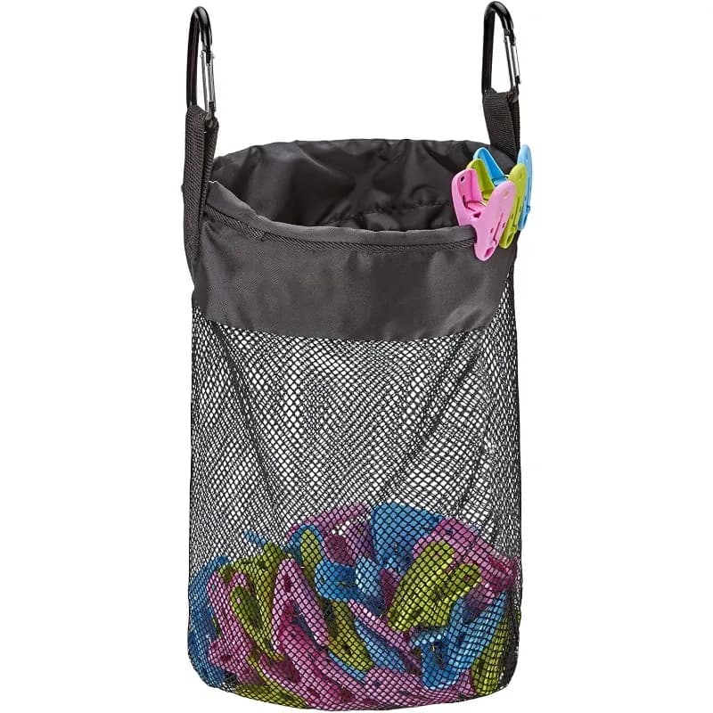 Portable Hanging Clothespin Storage Bag Household Laundry Peg Collecting Organizer Pouch