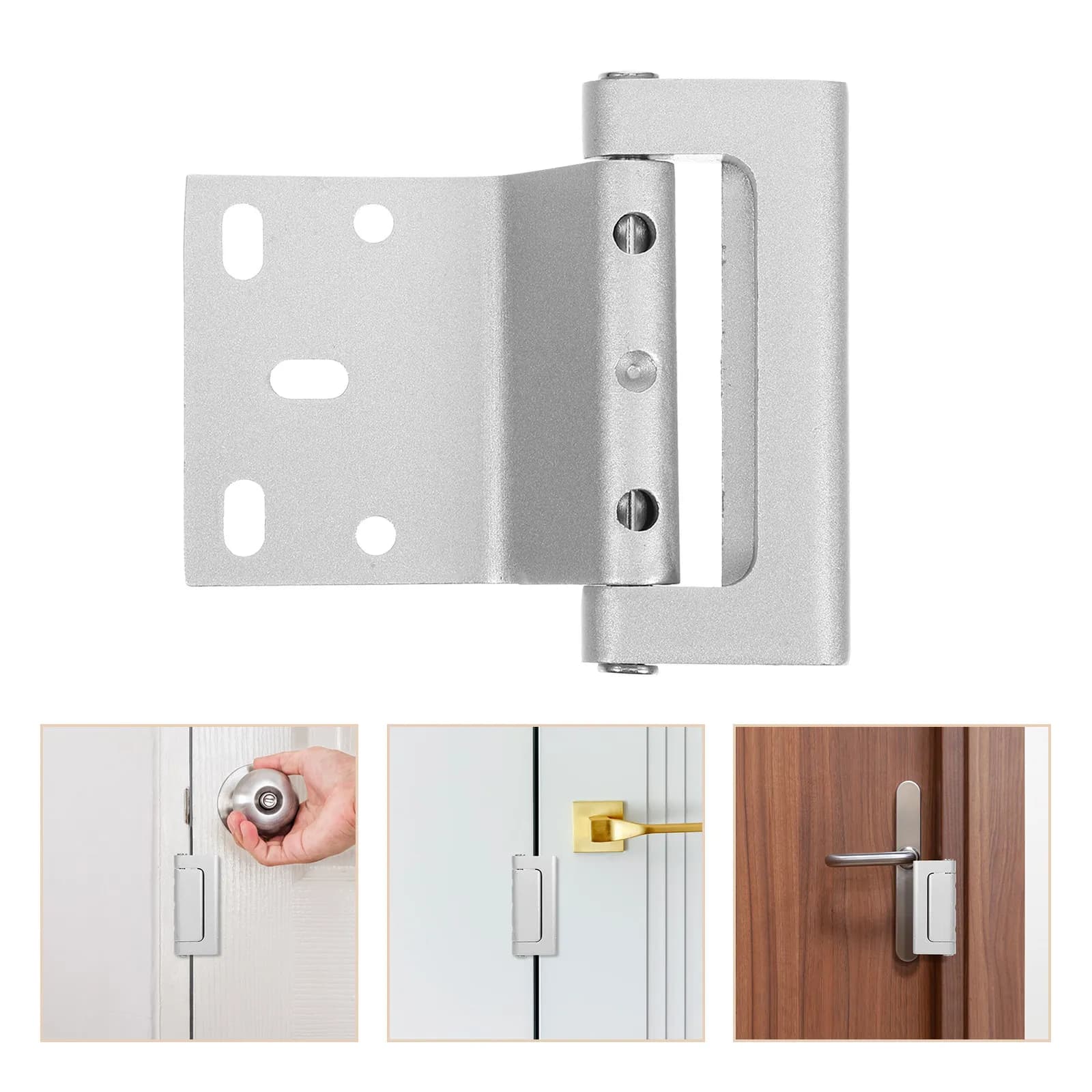 High Security Door Lock Safety Chain Lock for Indoor Doors Front Door Bedroom Apartment Use Sturdy Aluminum Construction