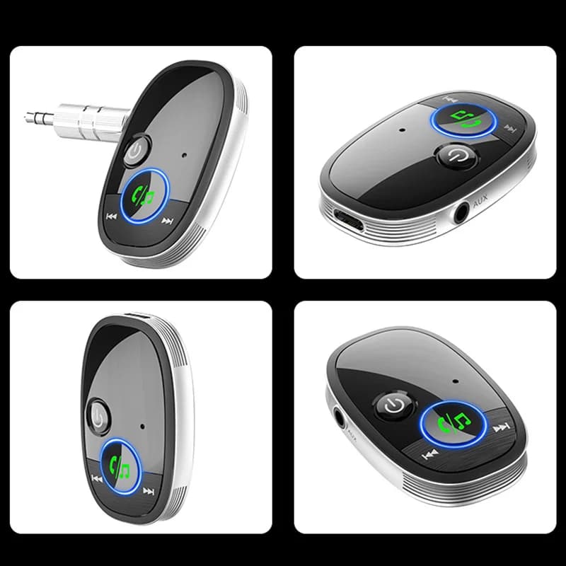 Ricevitore Bluetooth BR06, ricevitore audio wireless per amplificatore audio AUX da 3,5 mm vivavoce Bluetooth per auto per altoparlanti