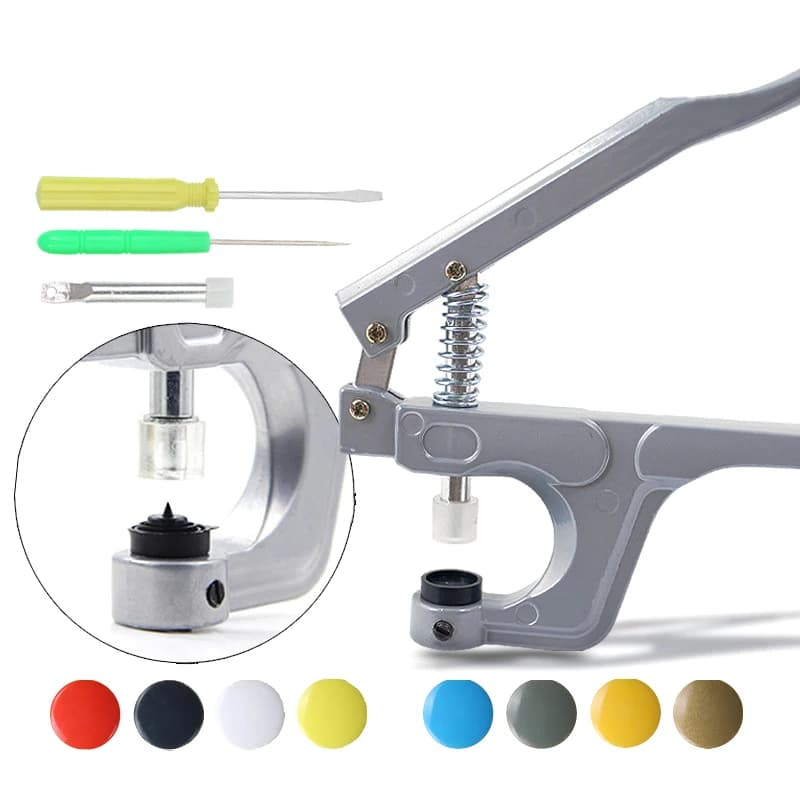 T3/T5/T8 resina Snap Poppers a forma di U chiusura a scatto pinze bottoni Kit bottoni bottoni in tessuto strumento per cucire e creare fai da te