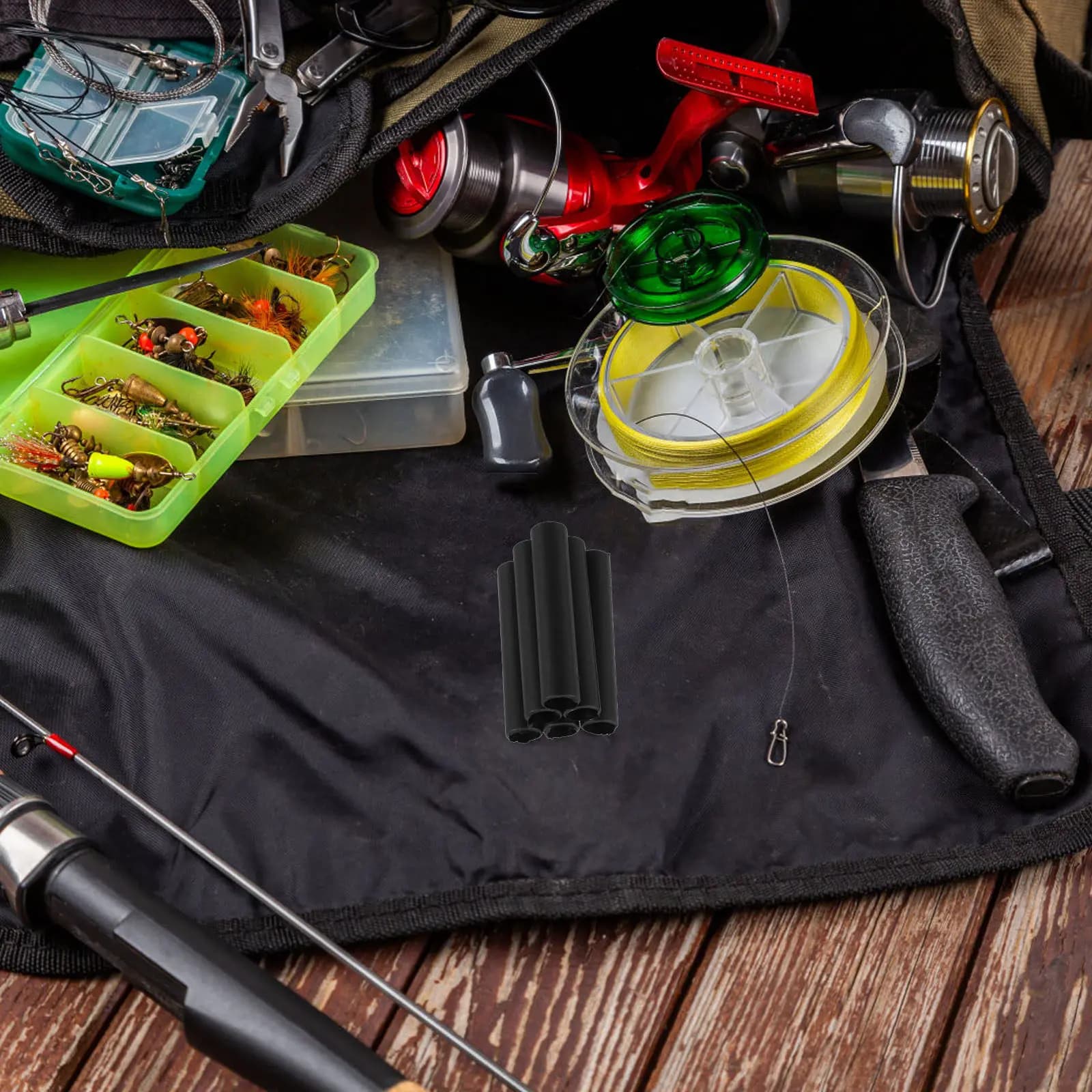 Kit di Riparazione Canna da Pesca 7 Pezzi: Tubo Interno per Portamulinello per Canne da Spinning e Casting - Maggiore Durata e Riduzione dell'Usura
