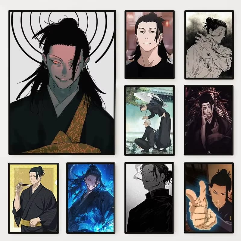 Set per Pittura Diamante 5D Fai da Te Geto Suguru - Personaggio Anime Jujutsu Kaisen - Mosaico Diamantato Punto Croce - Arte Anime per Decorazione Casa