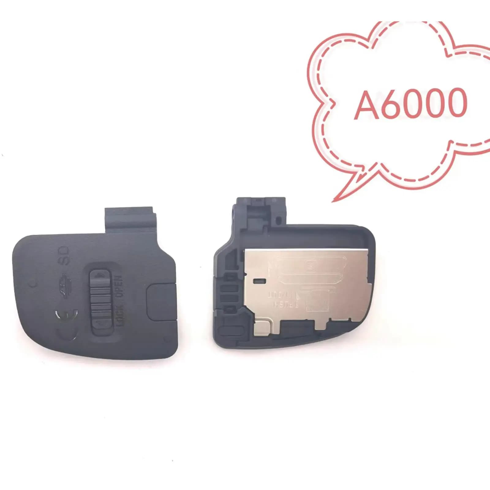 Coperchio del vano batteria della fotocamera, nero, resistente, per riparazione e assemblaggio A6000