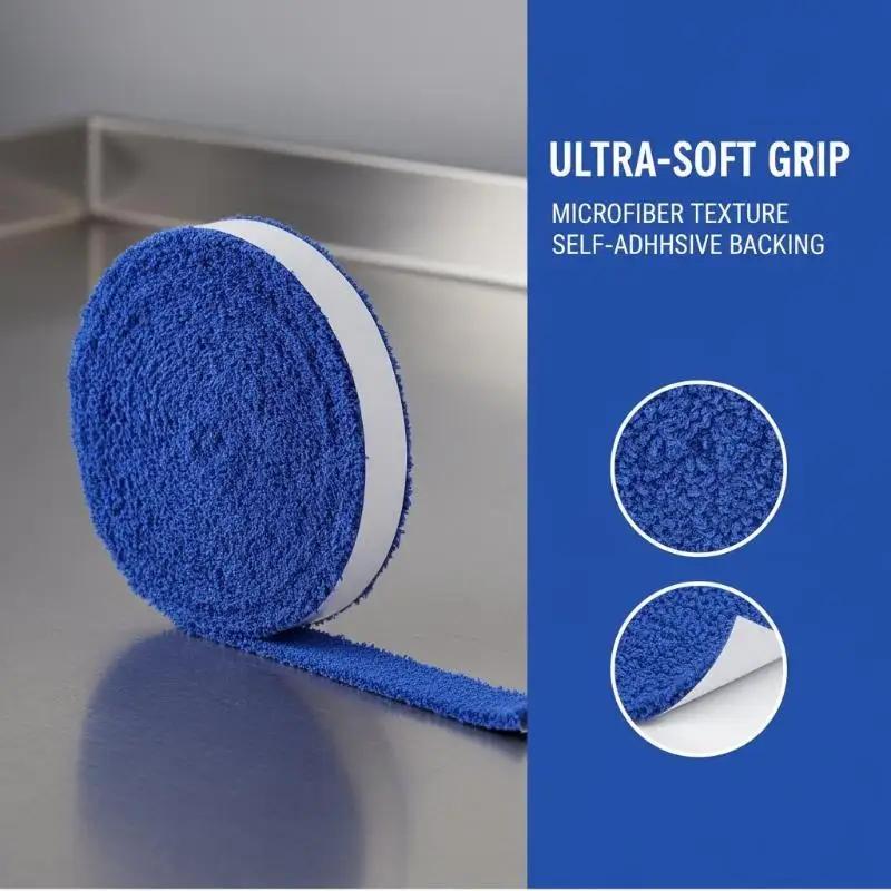 New roll of 10 m anti-slip tape for tennis rackets, squash and badminton.