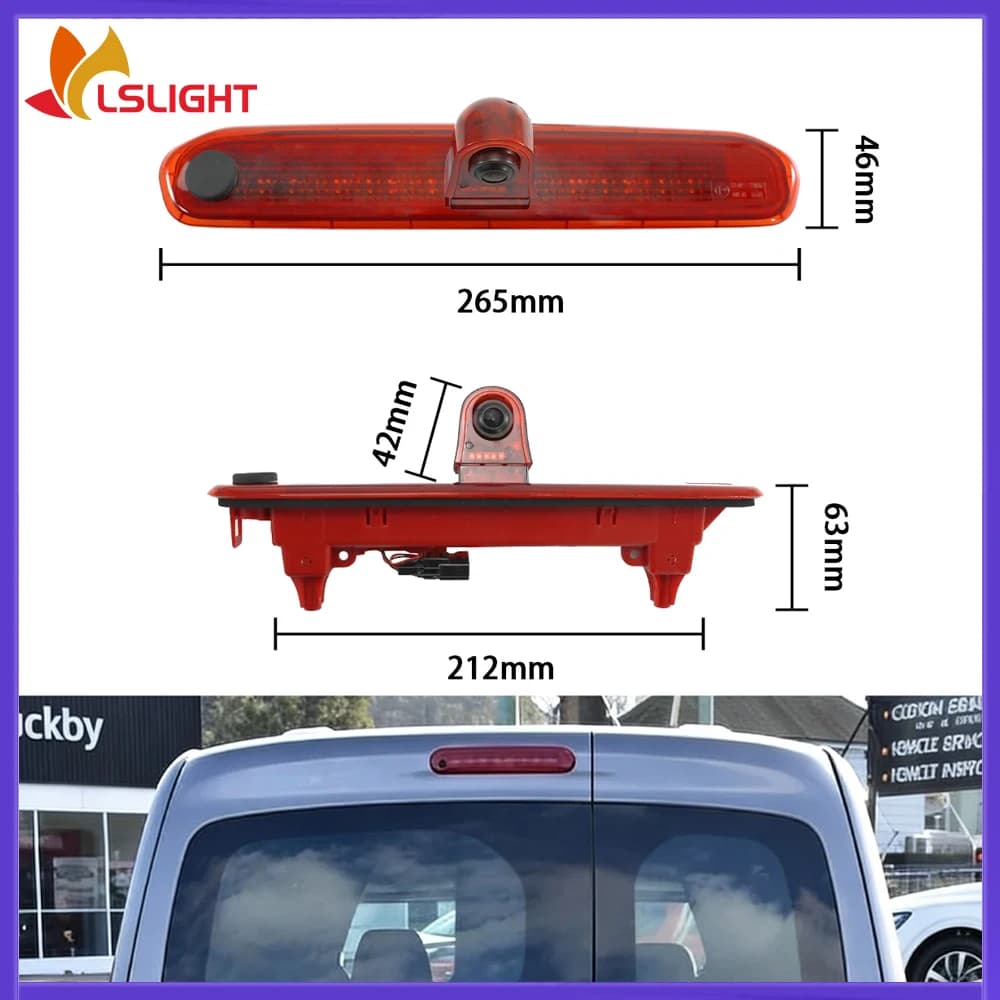 Telecamera Posteriore per Luce Freno per Mercedes-Benz Citan T-Class Renault Kangoo Nissan Townstar (due porte) 2021-2025
