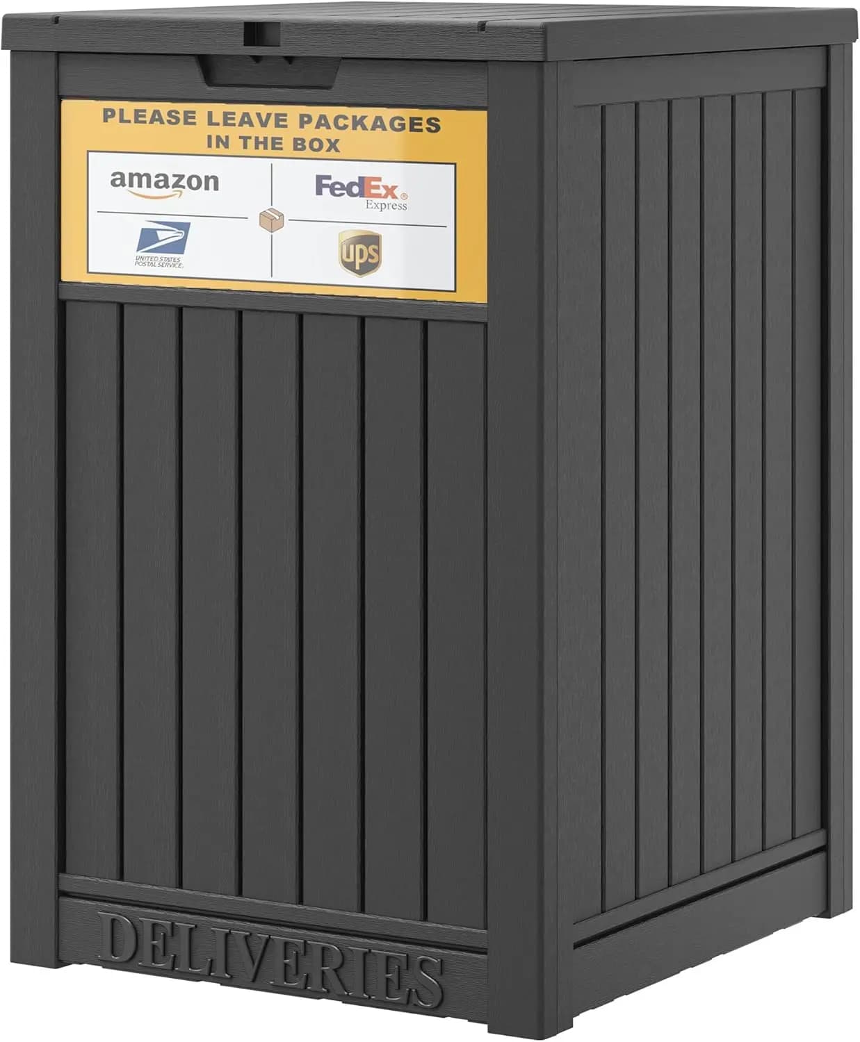 48 Gallon Exterior Packages with Lockable Cover, Waterproof Storage Container