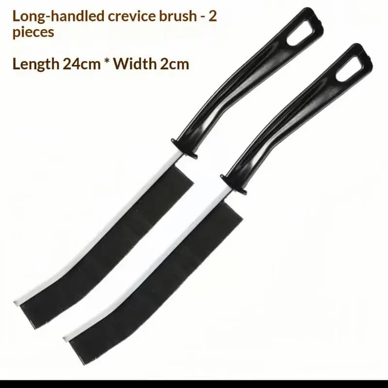 2Pcs Multifunctional Gap Cleaning Brush Portable Dirt Remover for Kitchen Tile Toilet Door Track Dead Angles