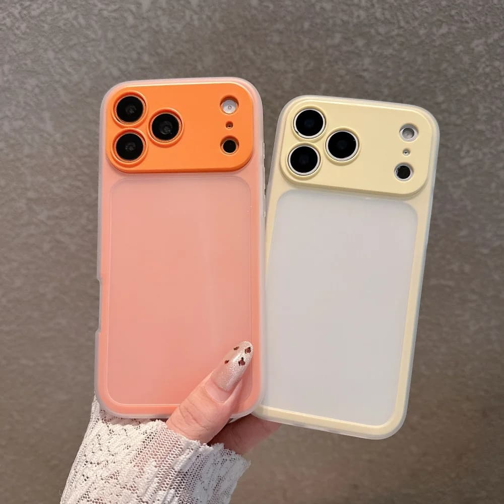 2 in 1 colore della caramella cambia istantaneamente la custodia del telefono per iPhone Air 16 15 14 13 17 Pro Max copertura protettiva full frame antiurto satinata