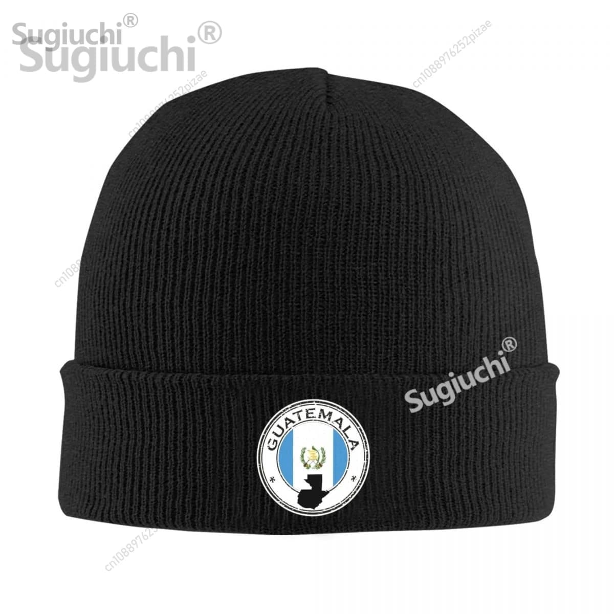 Bandiera del Guatemala con mappa Beanie Bonnet Cappelli lavorati a maglia Uomo Donna Cool Unisex Adulto Berretto invernale caldo per regalo