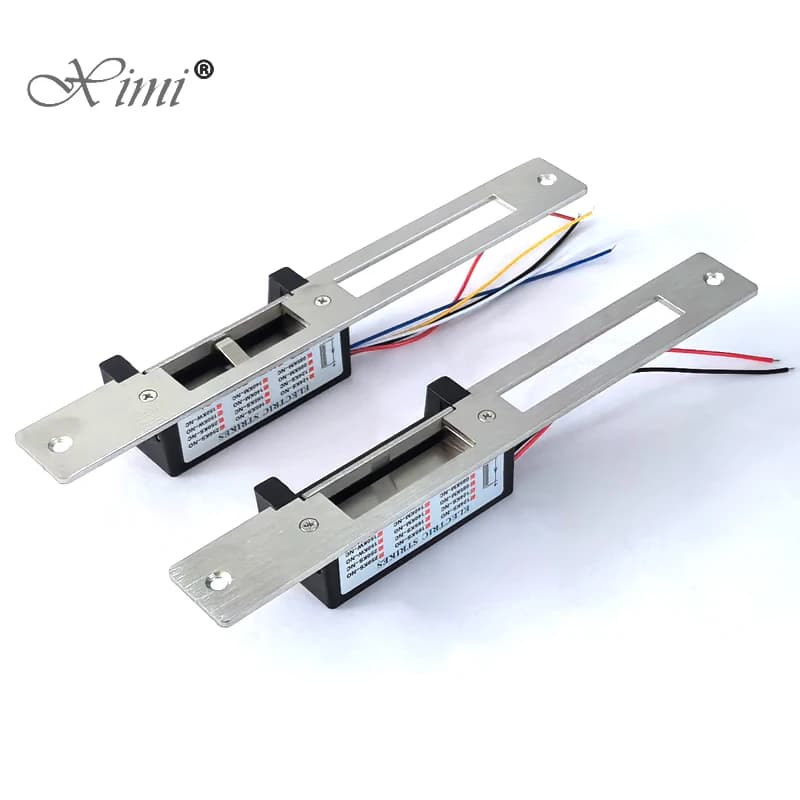 Serratura elettrica ANSI regolabile NO NC Fail Secure, serratura elettromagnetica 12V, serratura elettrica intelligente per sistema di controllo accessi RFID
