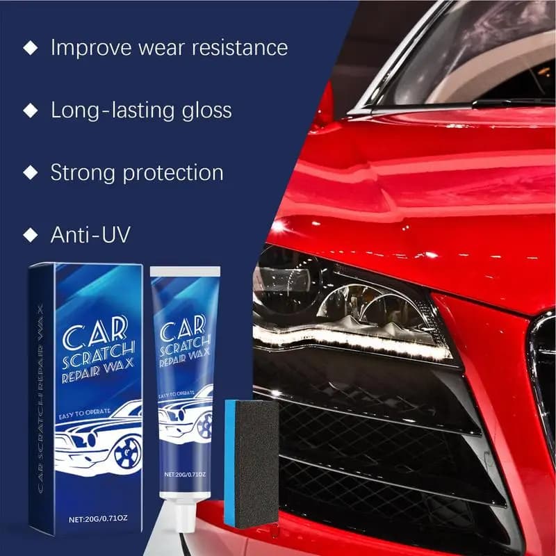 Riparazione graffi vernice per auto Lucidatura lucidatura riparazione graffi rimozione graffi cera per auto con spugna vernice multiuso per auto