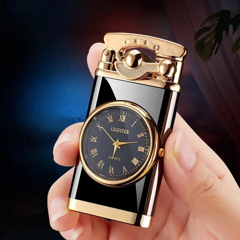 Gas lighter in Metal 2026 Rocker Arm, Jet Flashlight in Butano Inusual, Cigarette and Cigar Windproof, Men's Gadget