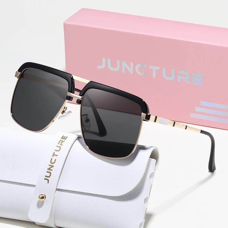 JUNCTURE Fashion Women Sunglasses dress up Sun Glasses Big frame Gradient Lady Glasses Party Holiday Gifts Sunglasses for Women