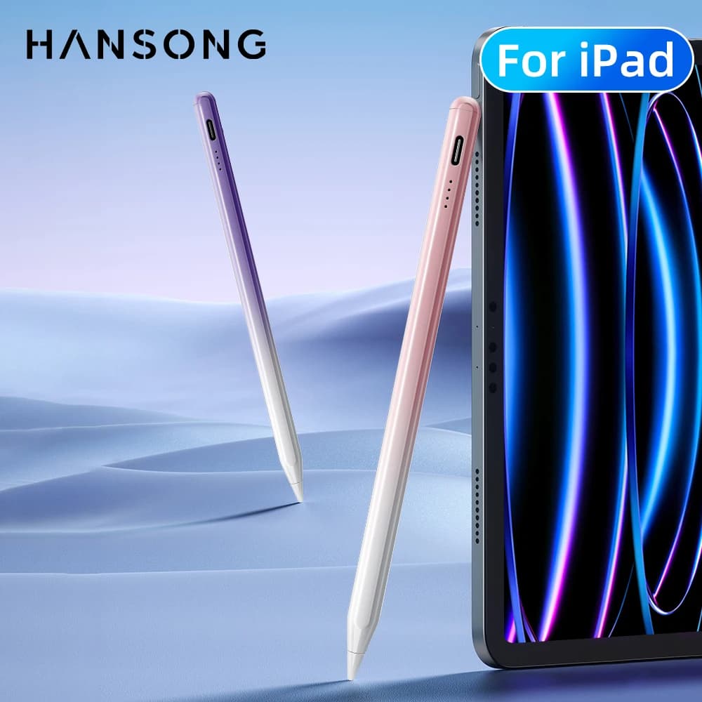 Stilo per Apple Pencil 2025 iPad Air 6 11 13 M2 M3 Pro 13 11 M4 5/6/7/8/9/10a generazione Air 3/4/5/6 Mini 5 6 7 con rifiuto del palmo